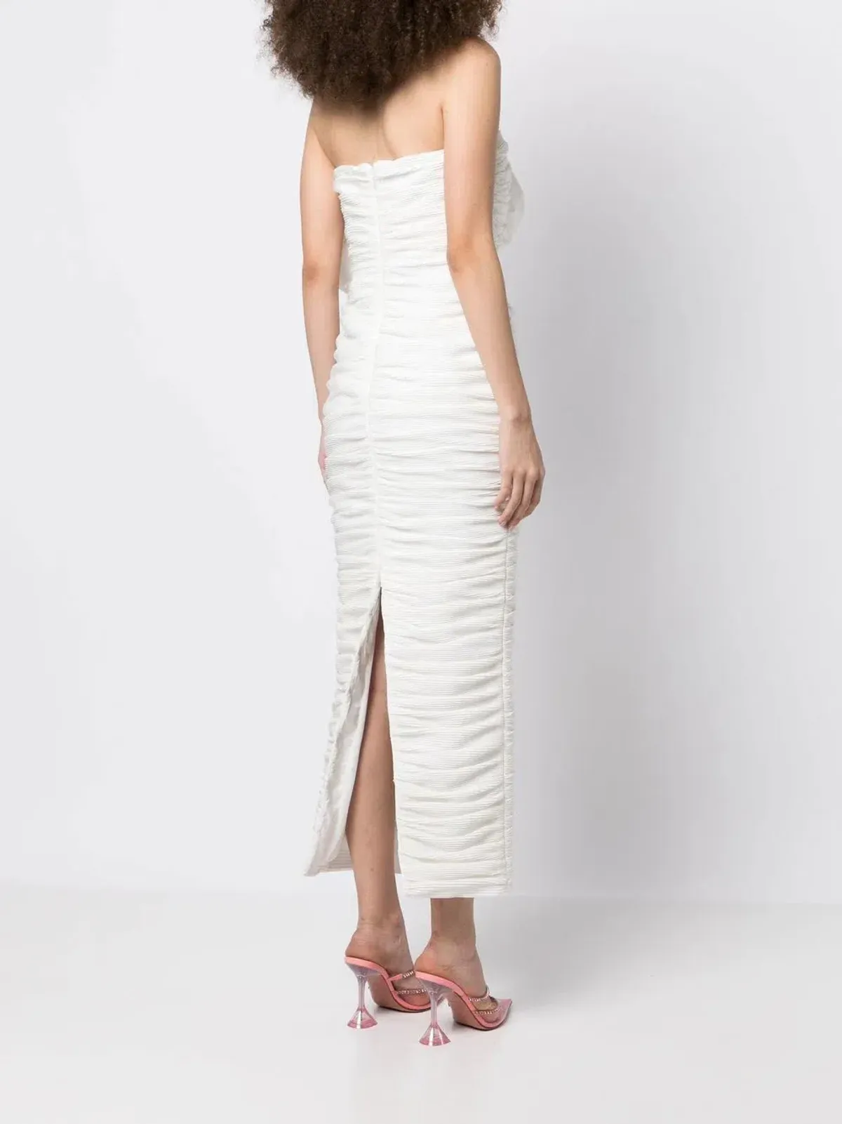Rachel Gilbert Evana Midi Dress Ivory Coconut Size 0 / AU 6 - Image 3
