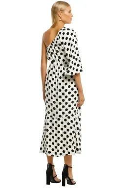 Country Road One Shoulder Maxi Dress in Antique White Print Size 10 for rent on The Volte - image 3