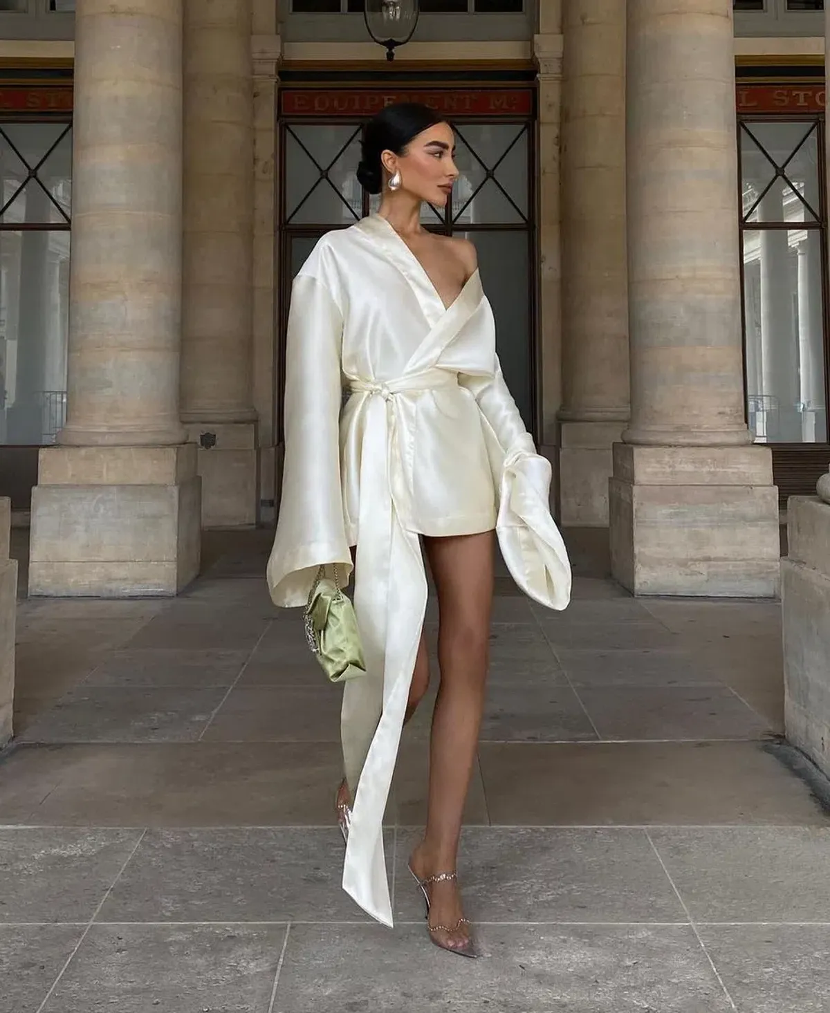 Khirzad Femme Rio Nina Robe Short Ivory Size S / AU 8 - Image 2