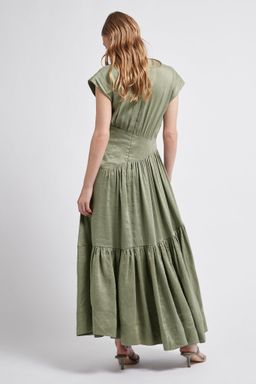 Aje Reflection Dress Green Size 8 for rent on The Volte - image 4