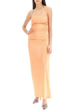 Diesel D-thru Metallic Jersey Dress Peach Size 6 for rent on The Volte - image 1