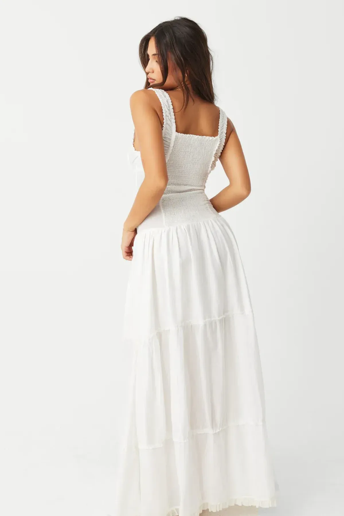 Frankie’s Bikinis Christabelle Ruffle Maxi Dress Sunrose Size XS/Au 6 - Image 2