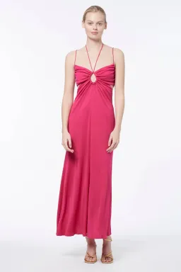 Manning Cartell Atomic Slip Midi Dress Pink Size 10 for rent on The Volte - image 1