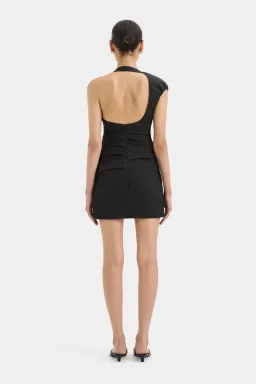 Sir The Label Azul Gathered Mini Dress Black Size 10 for rent on The Volte - image 2