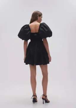 Aje Casa Puff Sleeve Mini Dress Black Size 4 for rent on The Volte - image 3