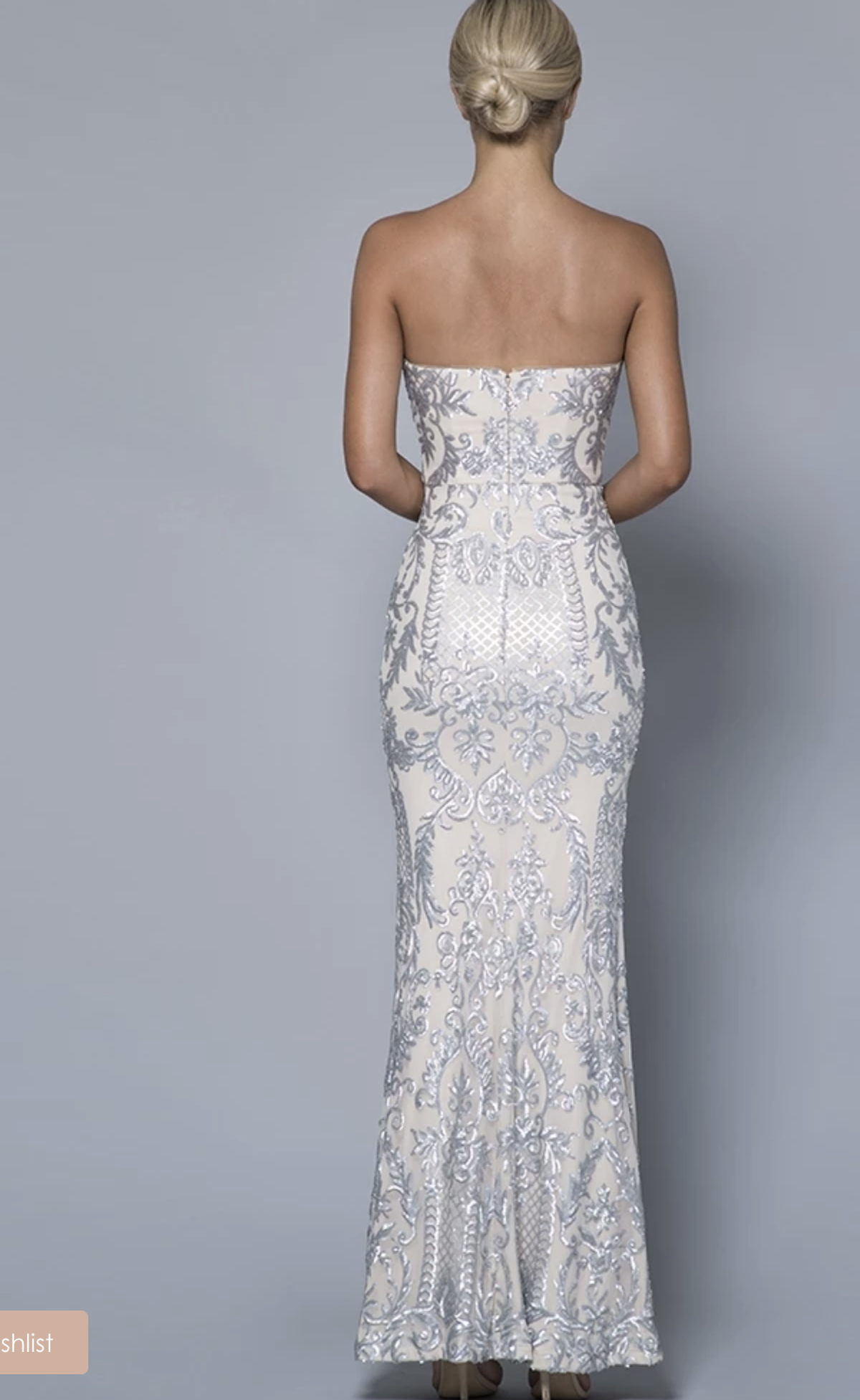 Sylvie Strapless Pattern Sequin Gown size 6 - Image 2