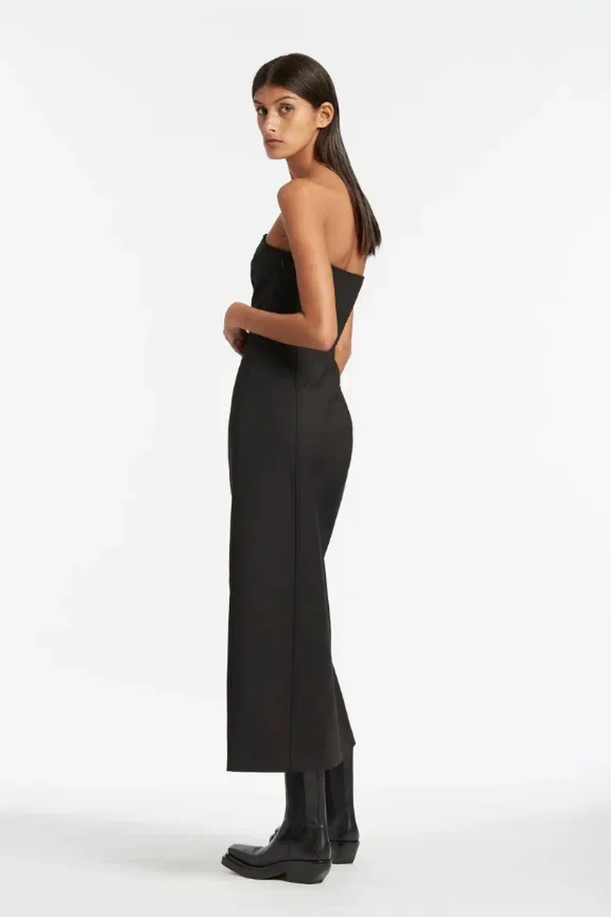 Sir the Label Marco Strapless Dress Black Size 3 / AU 12 - Image 2