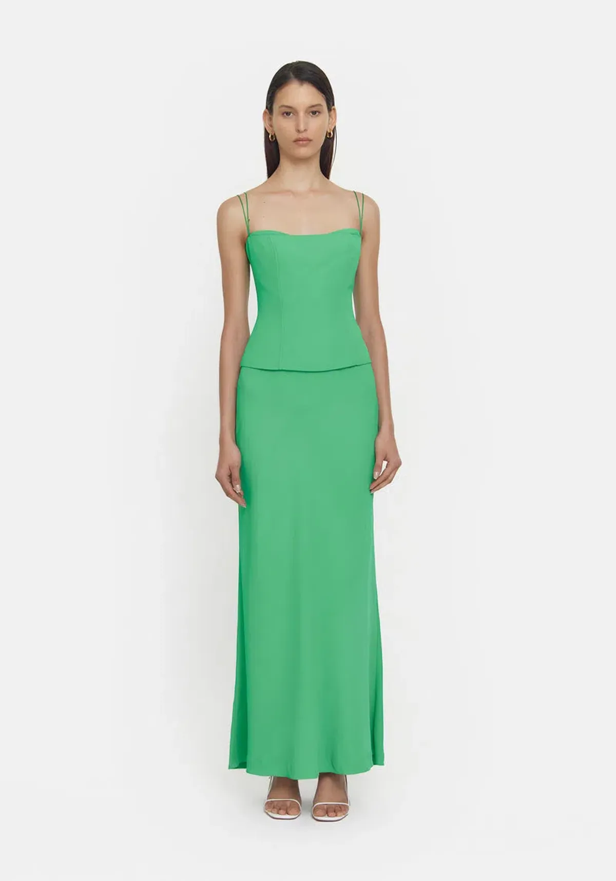 Viktoria & Woods Saxophone Top Green Size 8 - Image 1