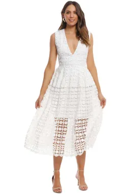 Nicholas White Mosaic Dress White Size 10 for rent on The Volte - image 1