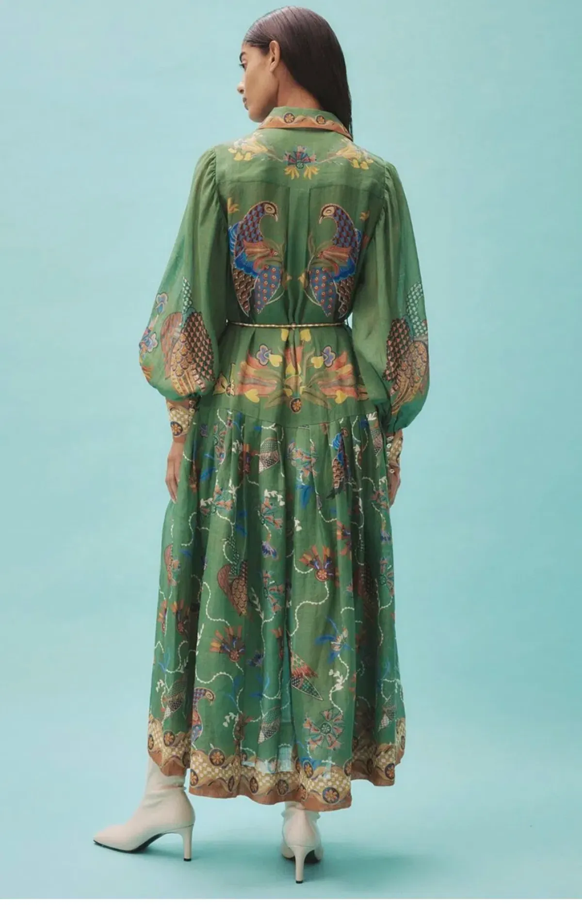 Alemais Birdie Shirtdress Green Size 16 - Image 3