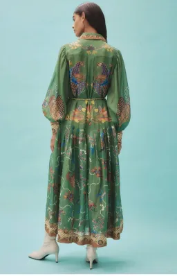 Alemais Birdie Shirtdress Green Size 16 for rent on The Volte - image 3
