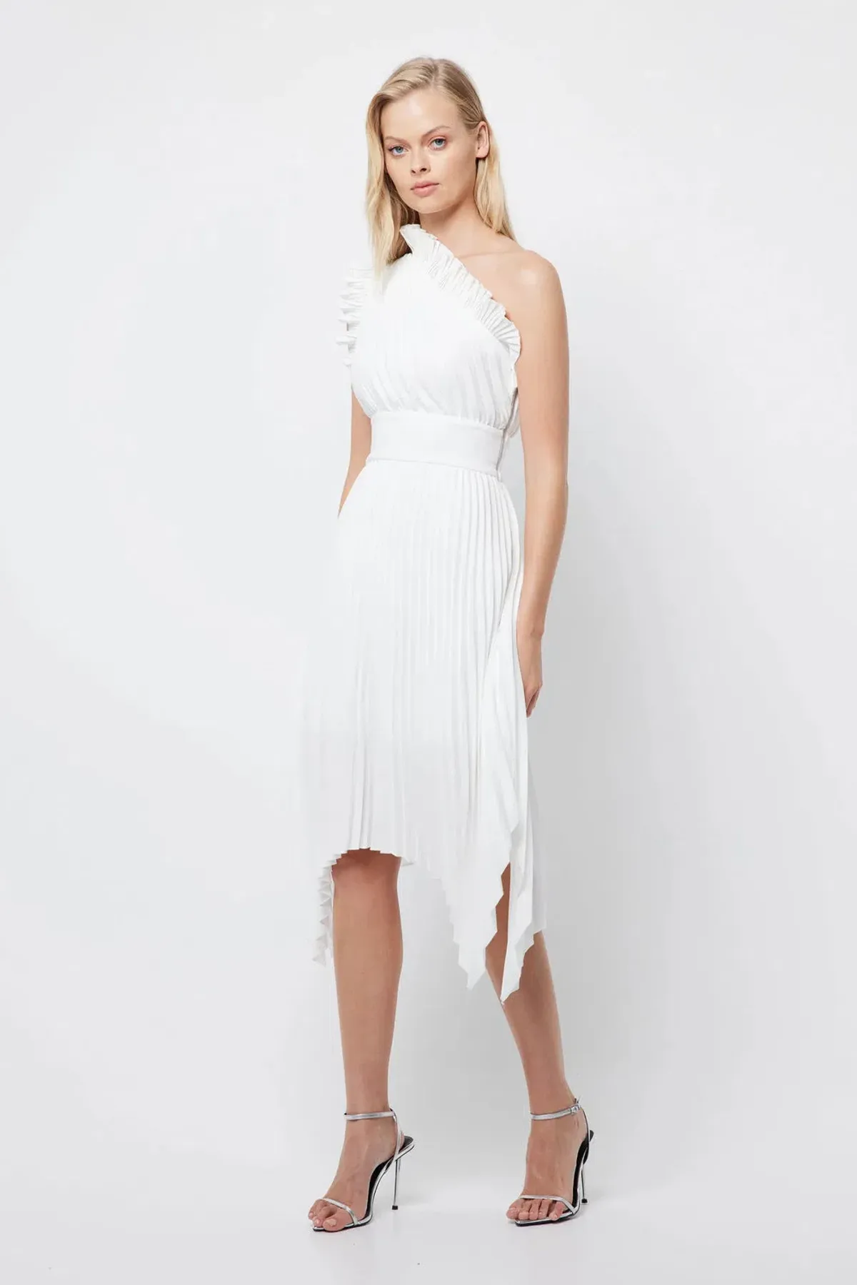 Mossman The Lady Like Midi Dress White Size 6 - Image 1