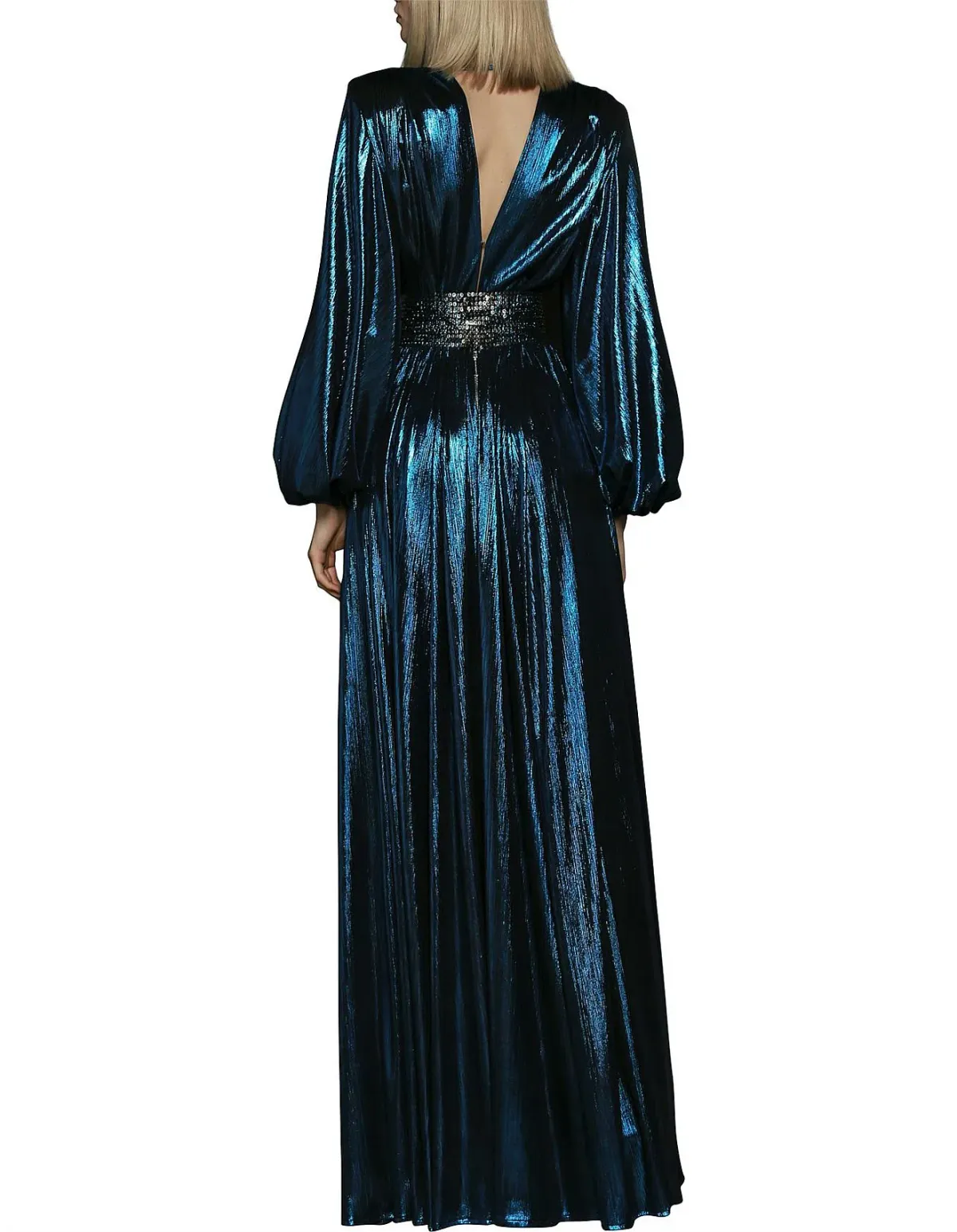 Bronx & Banco Zoe Topaz Dress Blue Metallic Size 10 - Image 3