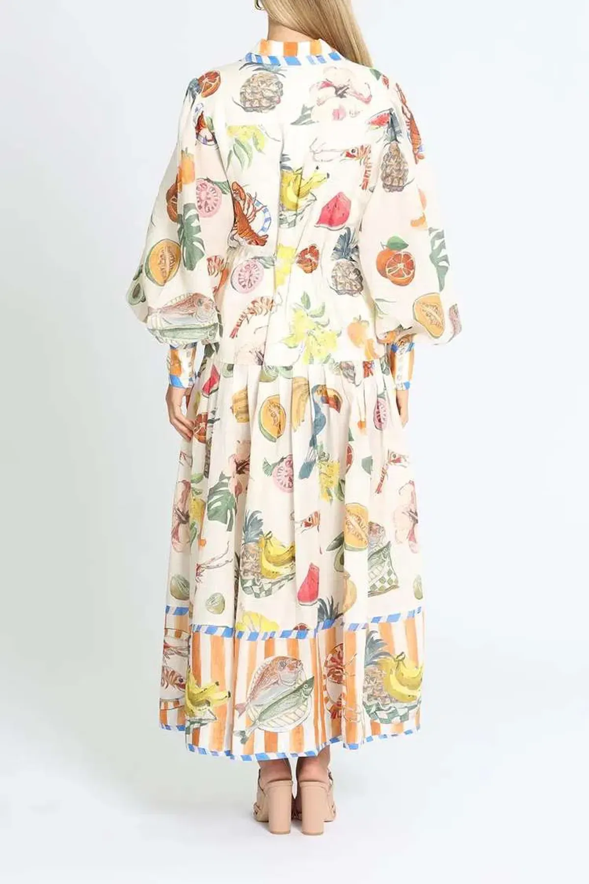 Alemais Theo Shirt Dress Multi Print Size 8 - Image 3