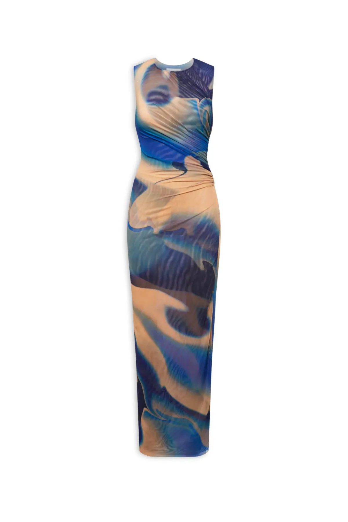 Scanlan Theodore Watercolour Dress Cobalt Size 6 - Image 3