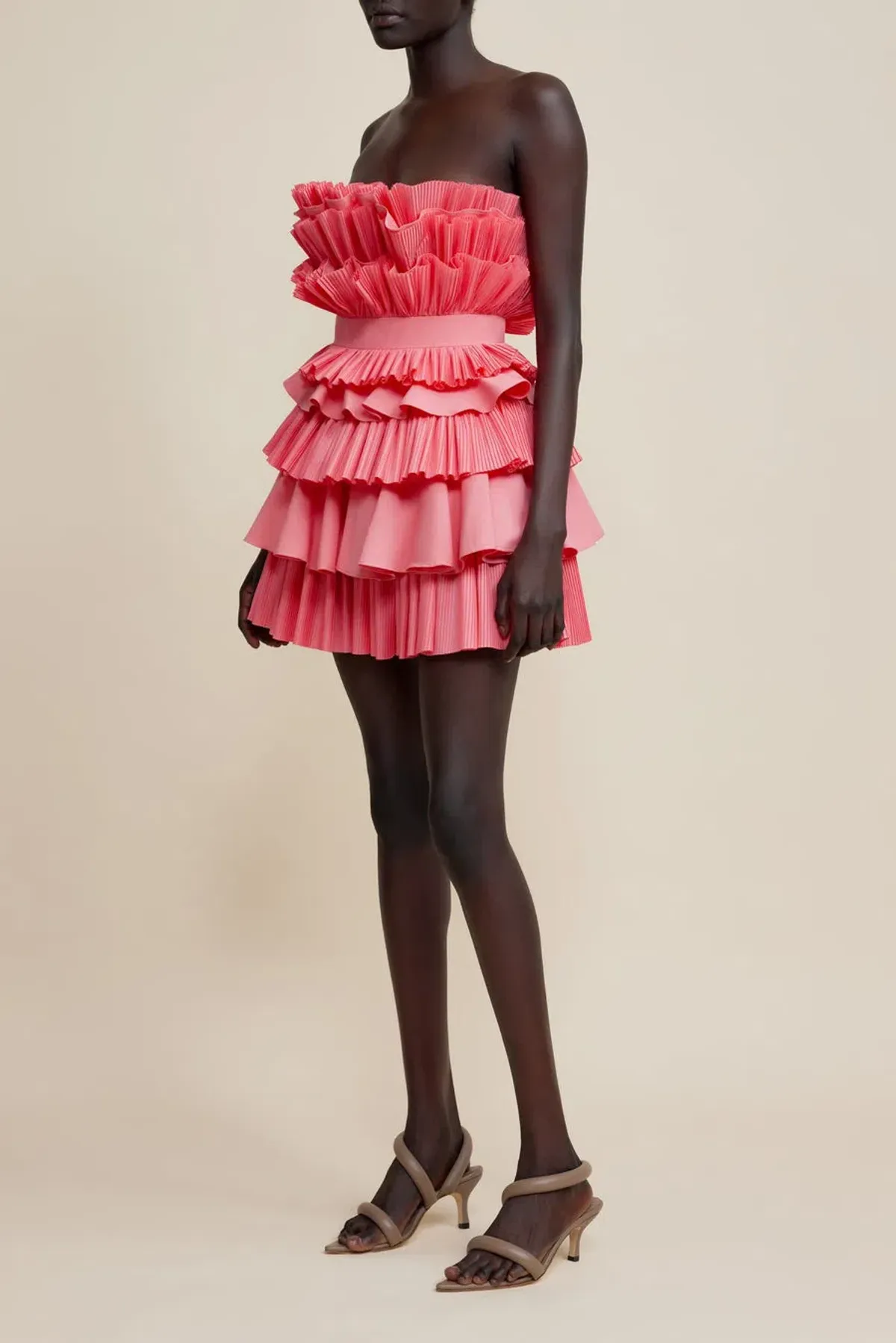 Acler Elsher Mini Dress Rouge Size 6  - Image 2