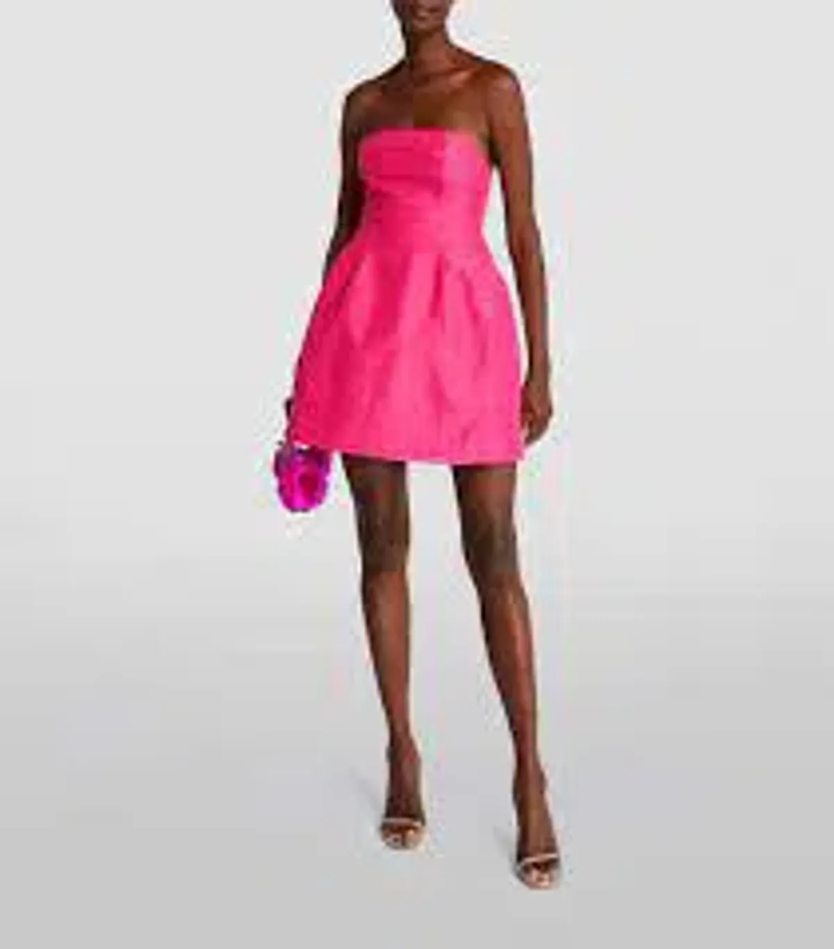 Aje Baret Strapless Mini Dress Hot Pink Size 10 - Image 4