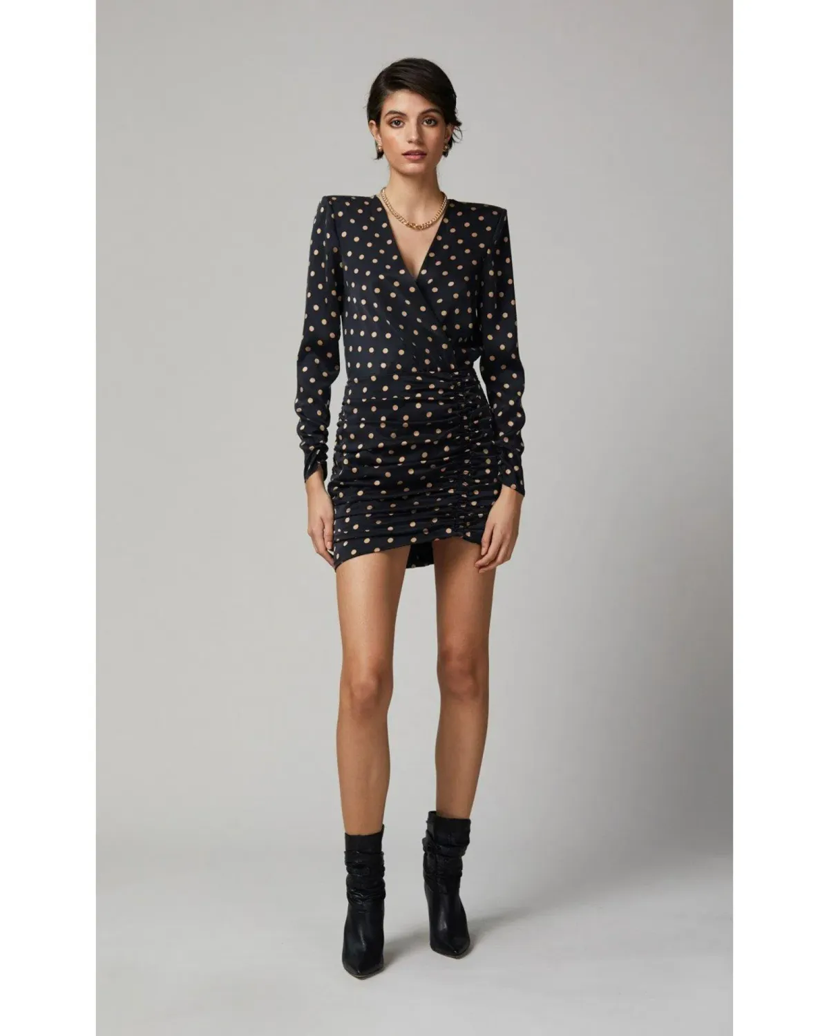 Bec & Bridge Paradis Long Sleeve Mini Dress Black Size AU 10 - Image 1