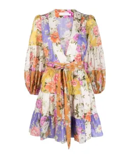 Zimmermann Pattie Floral Mini Dress Multi Floral Size 1/Au 10  for rent on The Volte - image 2