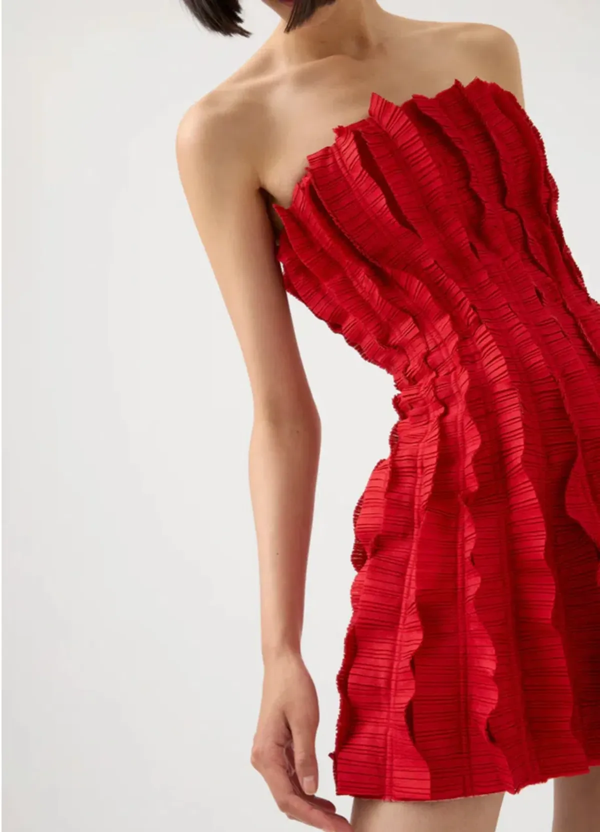 Aje Hybrid Sleeveless Mini Dress in Scarlett Size 6 - Image 2