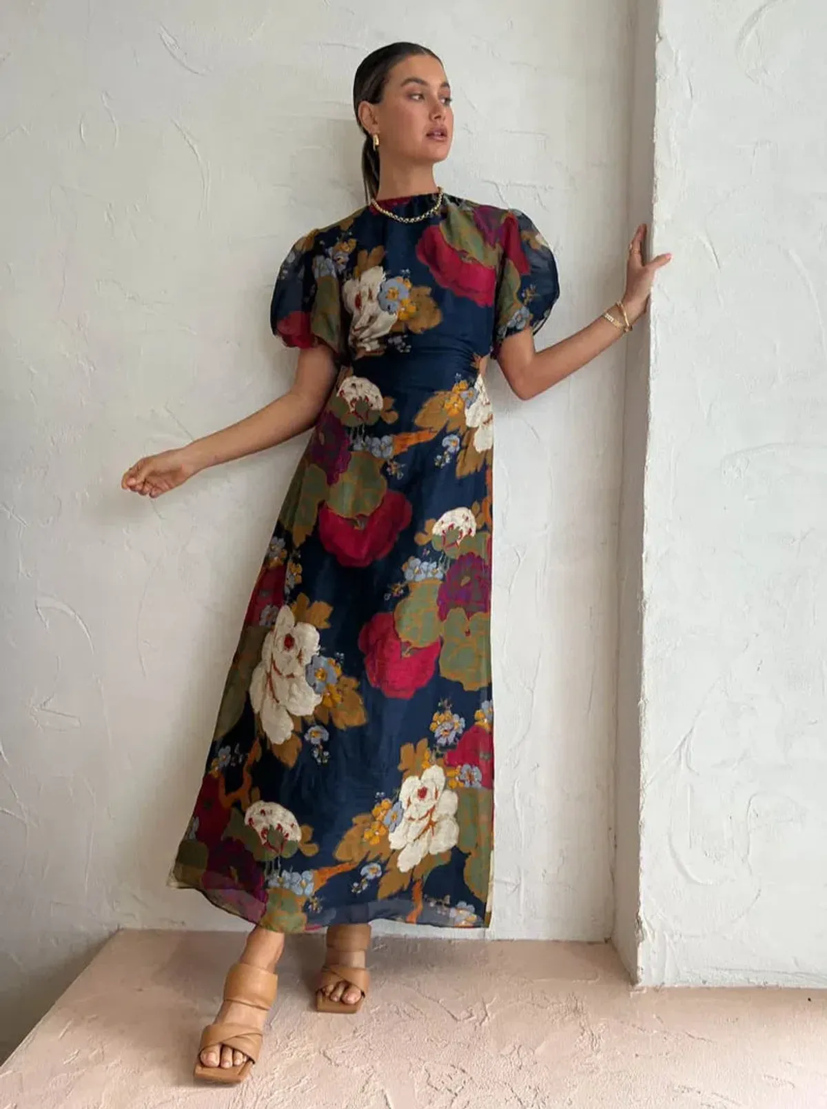 Sir the Label Bonita Puff Sleeve Dress Floral Size 2 / AU 10 - Image 1