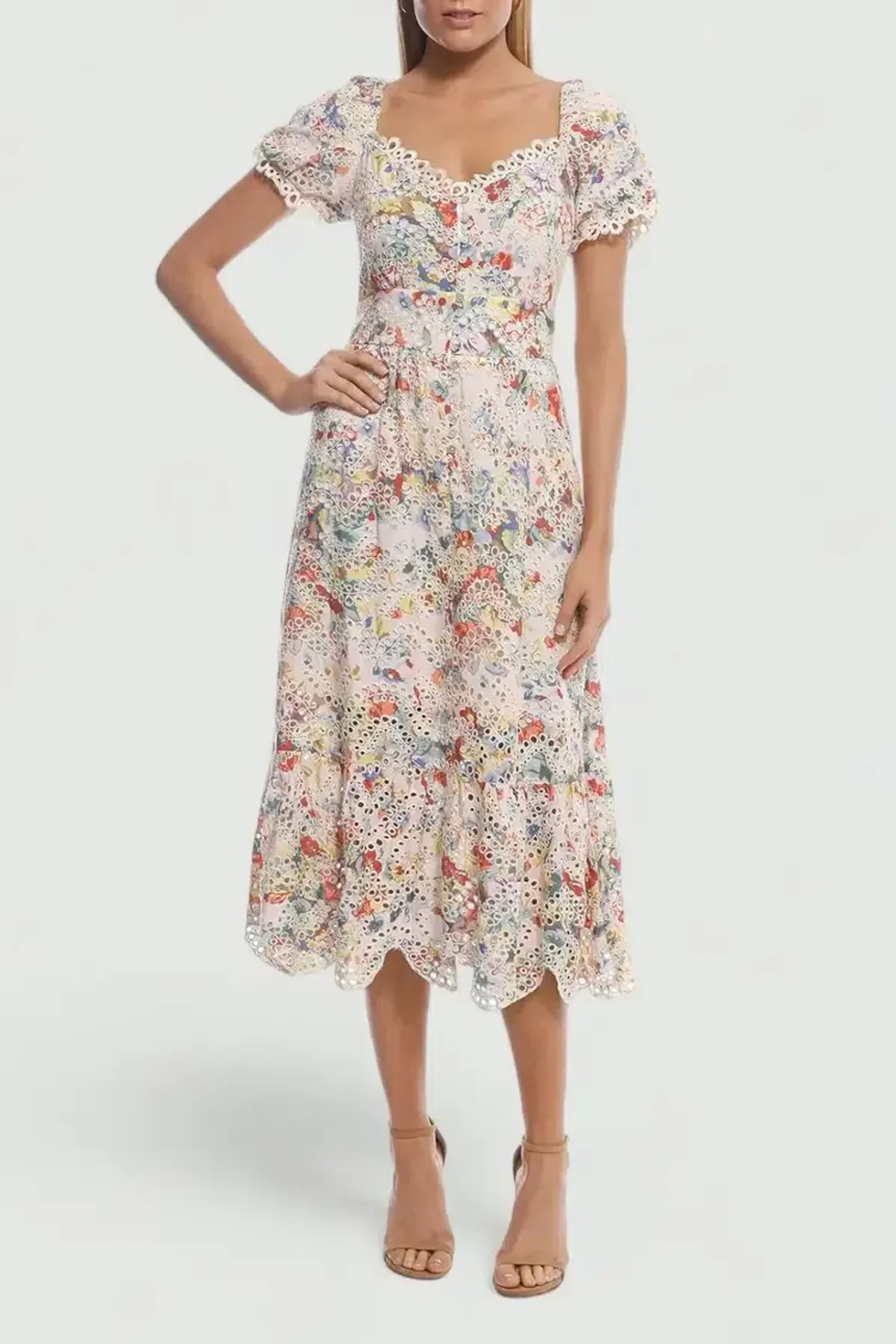 Elliatt Faith Midi Dress Floral Size 14 - Image 2