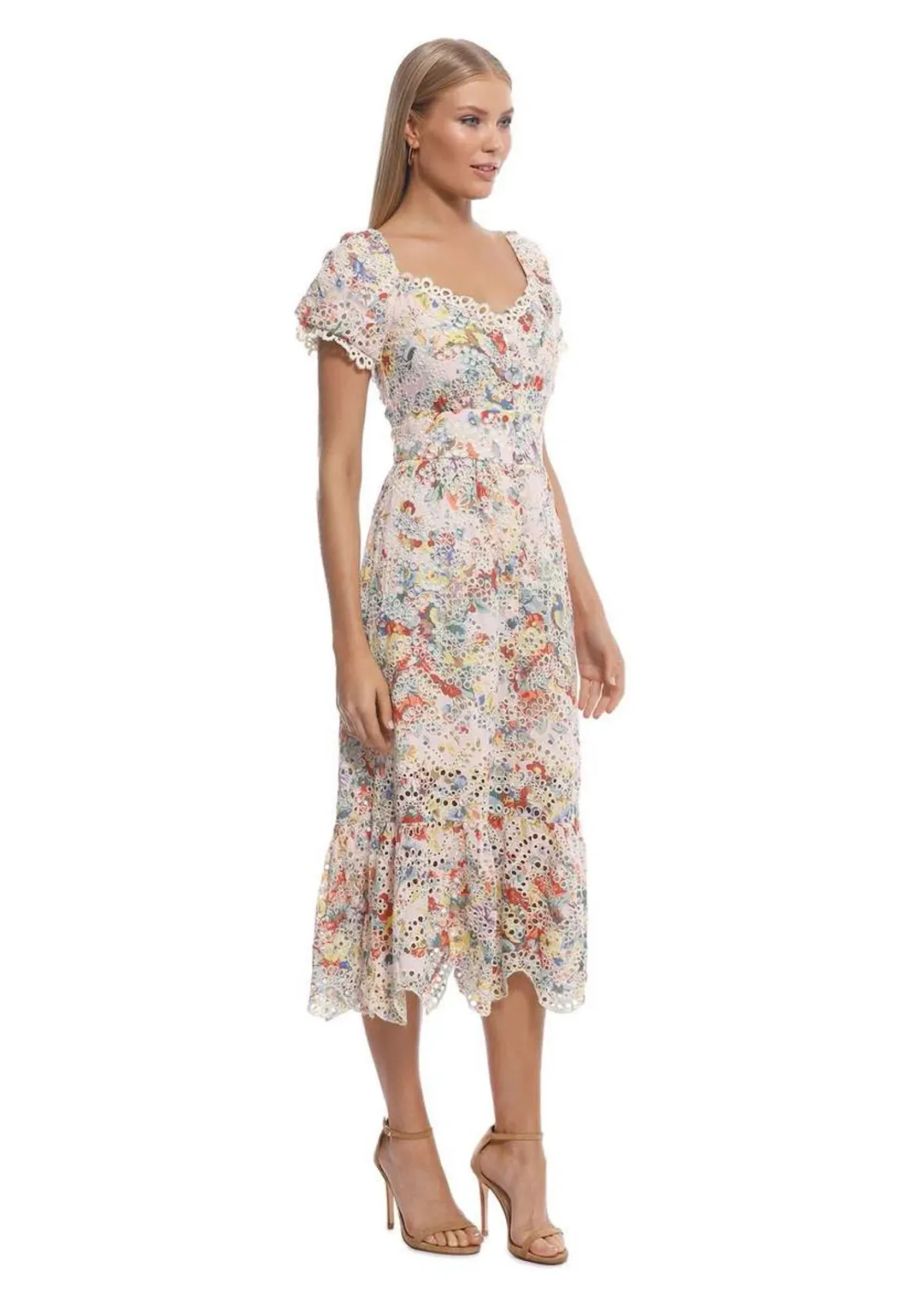 Elliatt Faith Midi Dress Floral Size 14 - Image 1