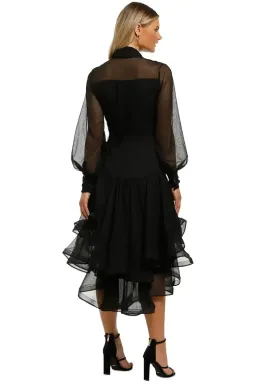 Elliatt Cuba Midi Dress in Black Size 8 for rent on The Volte - image 3