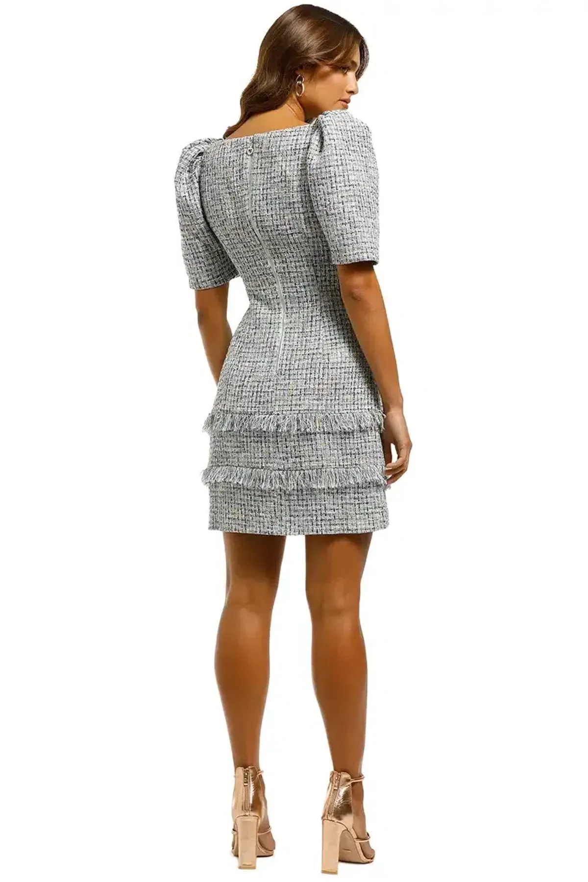 Elliatt Stella Mini Dress in Blue/Multi Size 10 - Image 3
