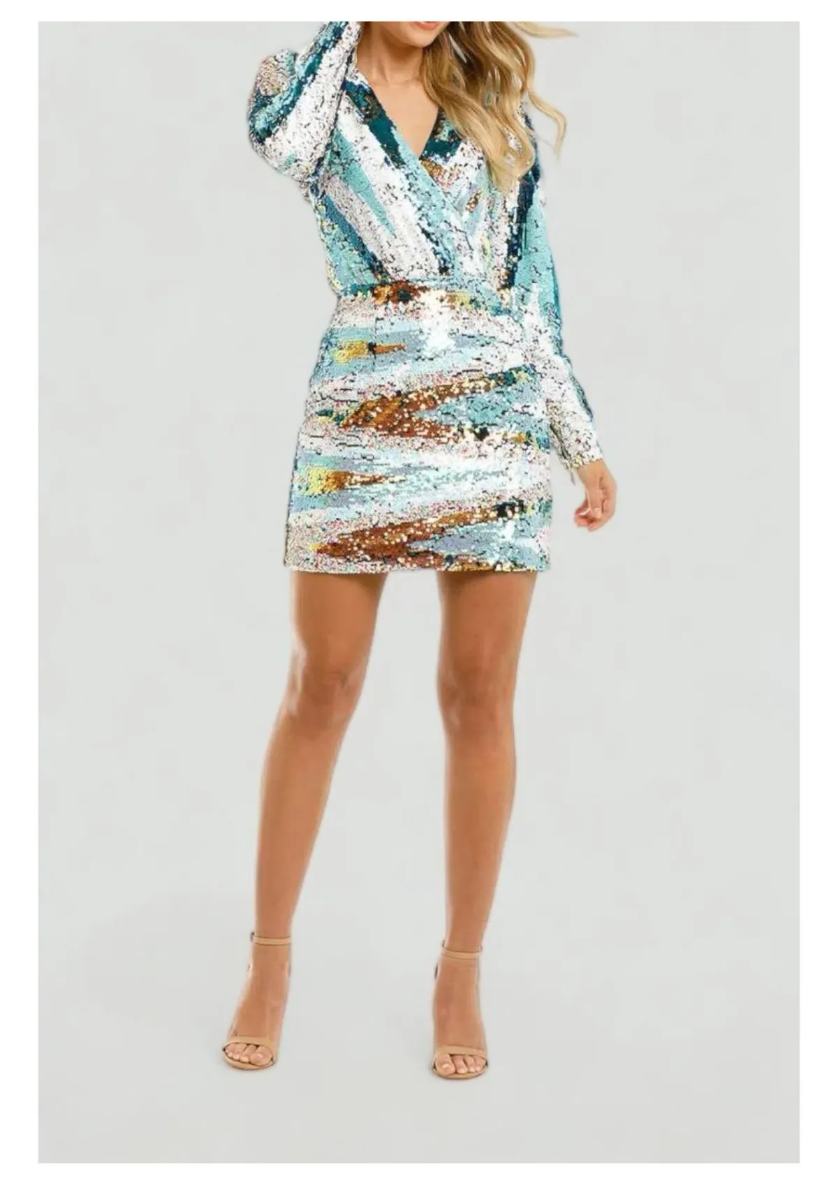Elliatt Duet Mini Dress in Multi Size 12 - Image 1