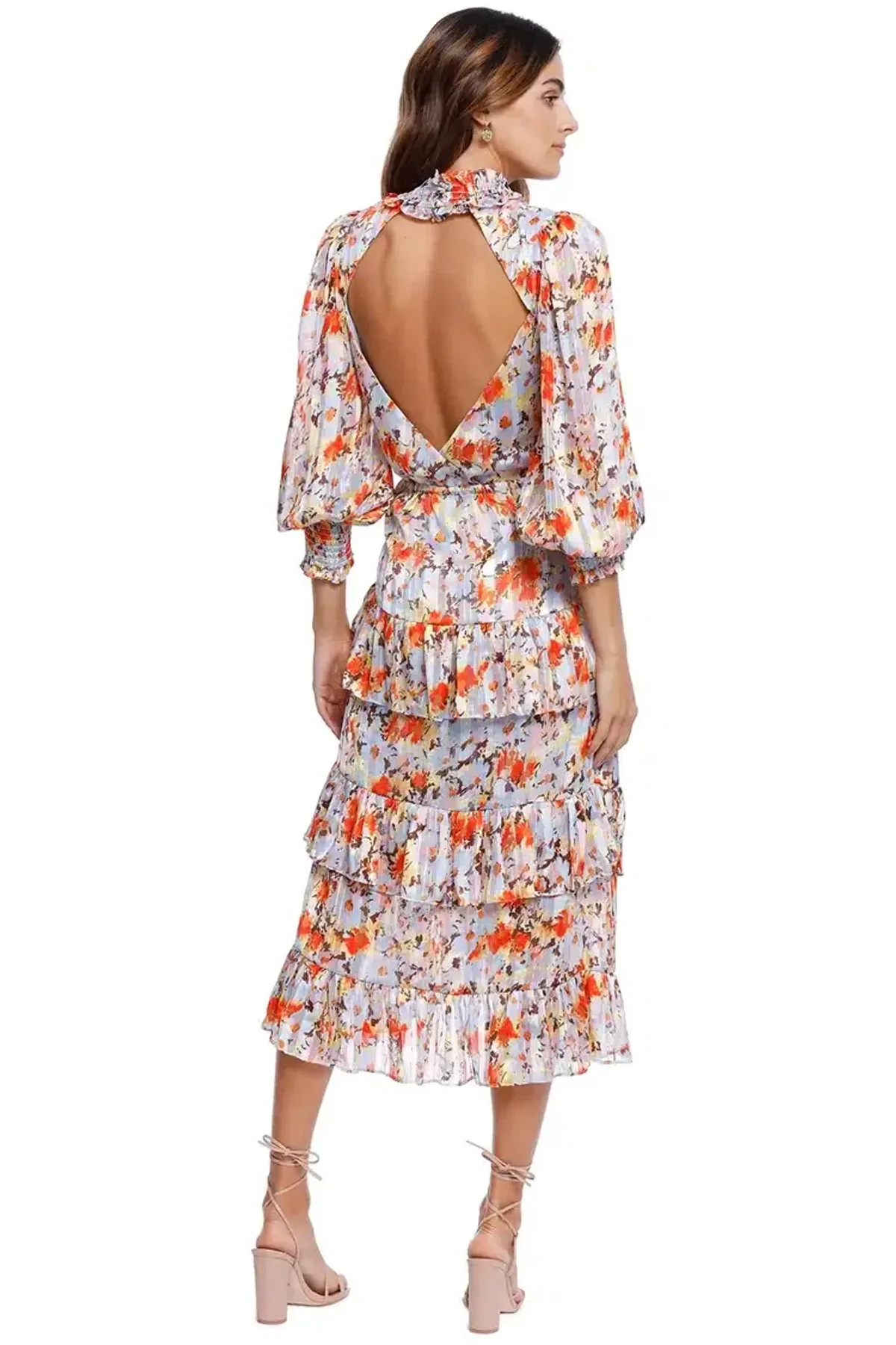 Elliatt Caseria Midi Dress Floral Size 8 - Image 3