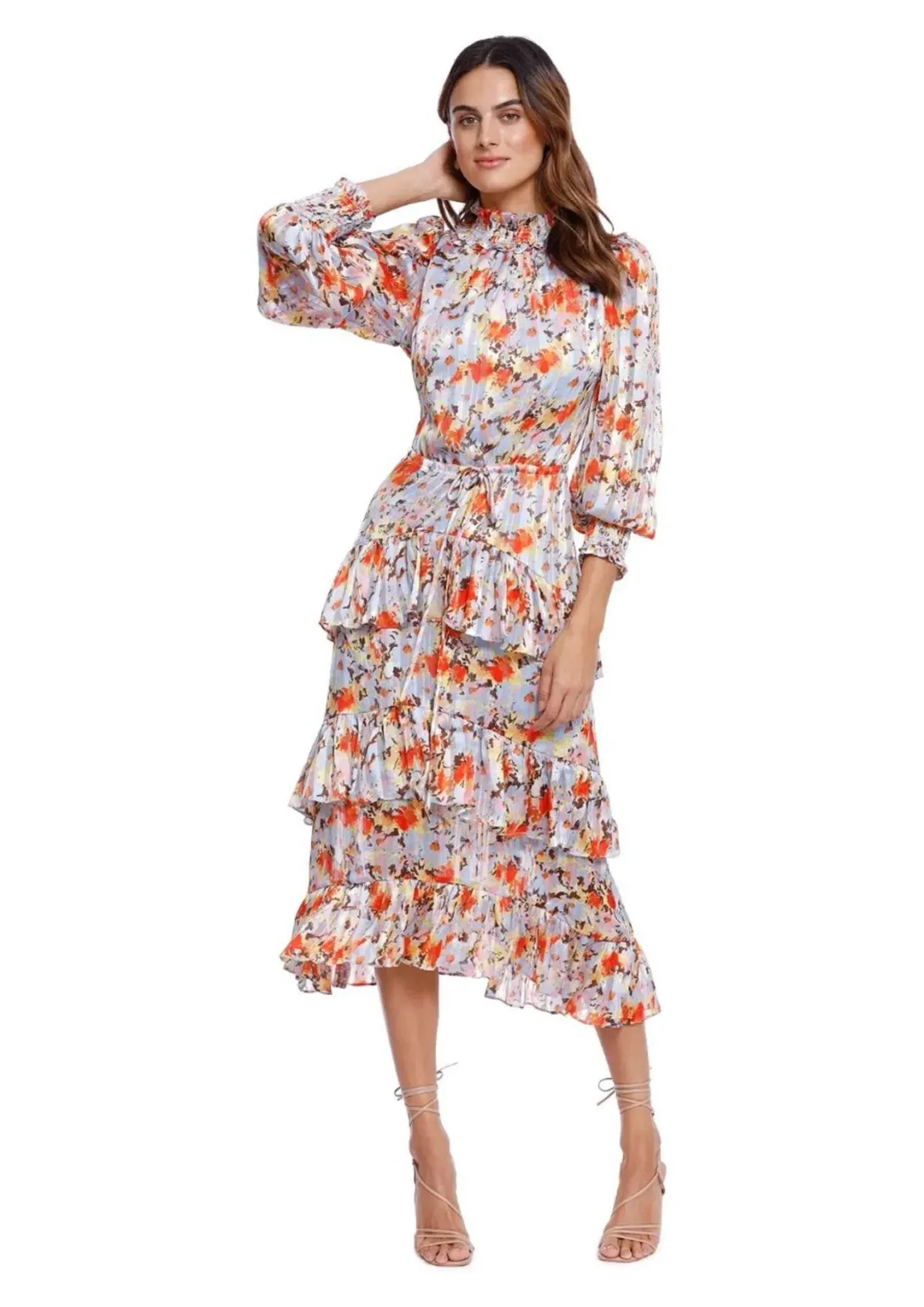 Elliatt Caseria Midi Dress Floral Size 8 - Image 1