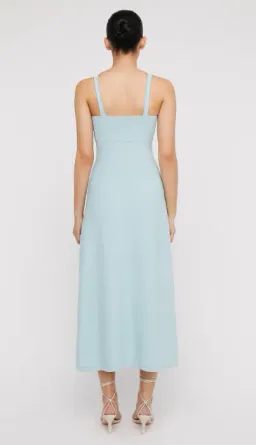 Scanlan Theodore Crepe Knit Square Neck Midi Dress Aqua Size M / AU 10 for rent on The Volte - image 2
