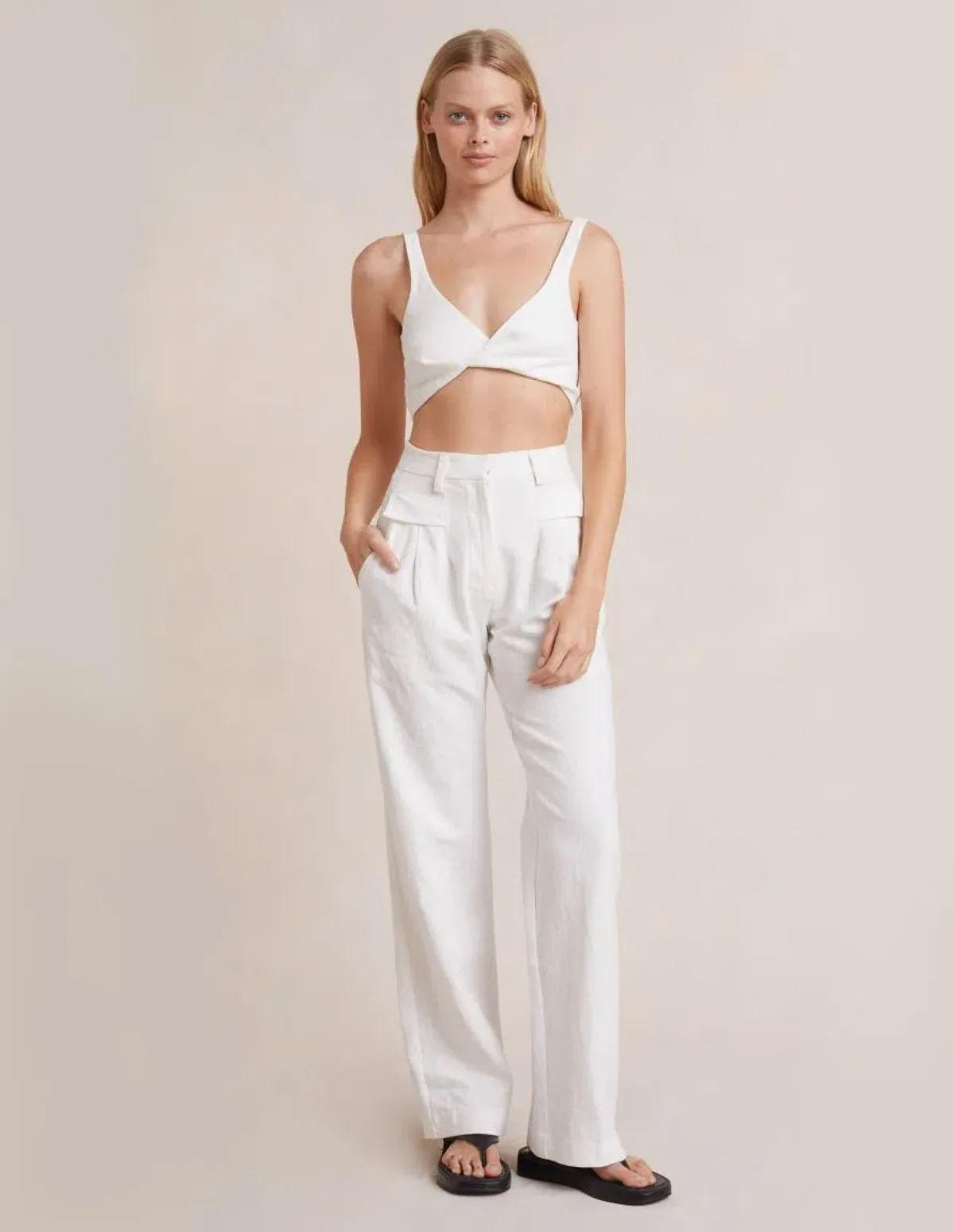 Bec & Bridge Phoebe Top in Ivory Size 14 - Image 1