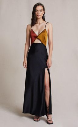 Bec & Bridge Lazar Midi Dress Black Multi Size 6 for rent on The Volte - image 1