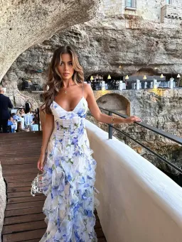 Menti Iris Flower Maxi Dress Floral Size M / Au 10 for rent on The Volte - image 4
