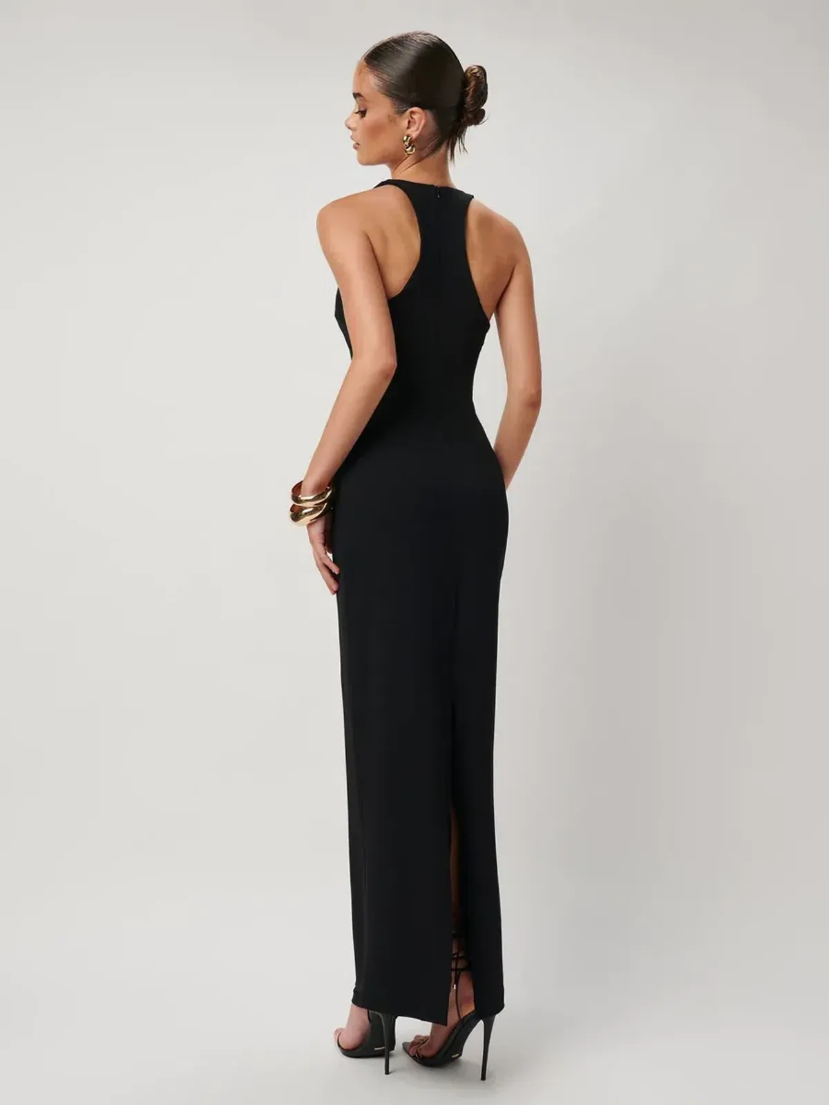 Effie Kats Eiza Gown Black Size 8 - Image 3