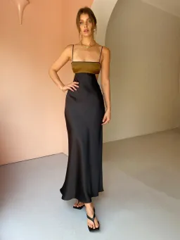 Bec & Bridge Agatha Dress Black/Brown Size 8 for rent on The Volte - image 1