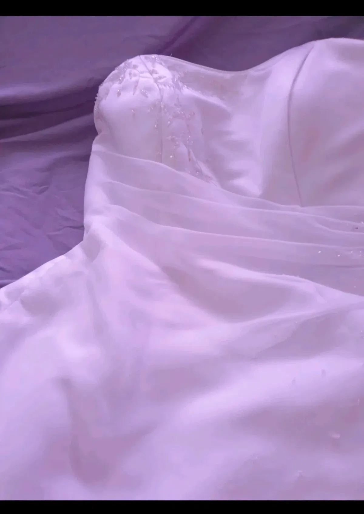 Brisbane Bridal couture designed Strapless Bridal Gown White Size 8 - Image 4