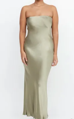 Bec & Bridge Moon Dance Strapless Maxi Sage Size 8 for rent on The Volte - image 4