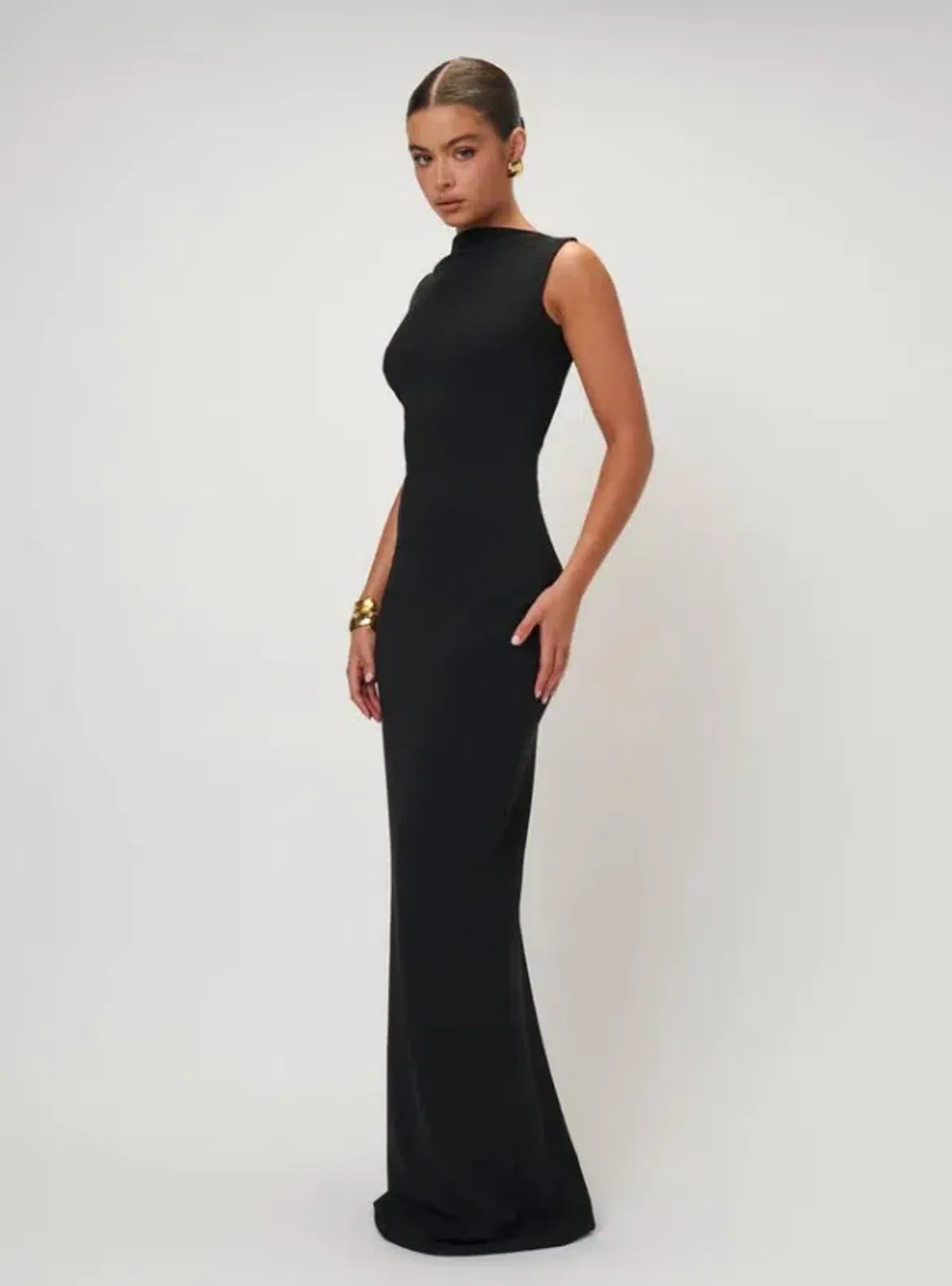 Effie Kats Verona Gown Black Size 8 - Image 1