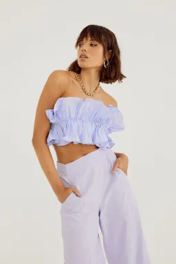 Sovere Studio Rapture Bodice and Pant Set Pale Peri Set Size 10  for rent on The Volte - image 3