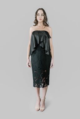 Lover Black Arizona Strapless Dress size 12 for rent on The Volte - image 1