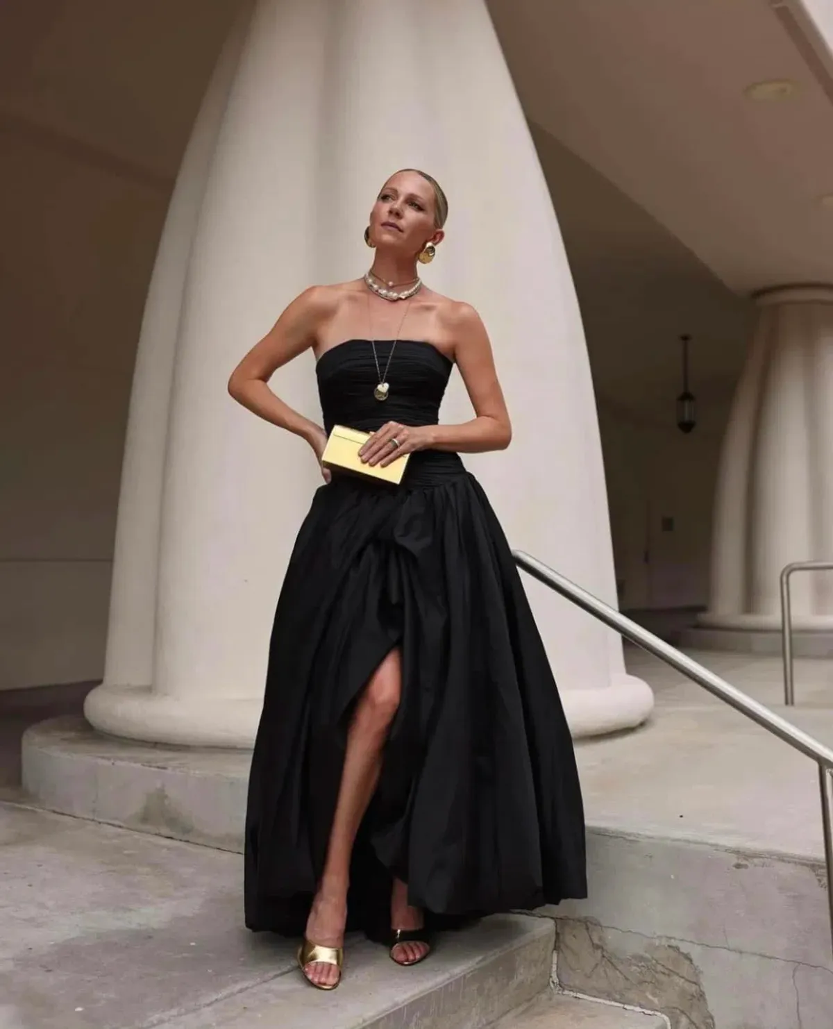 AJE Violette Bubble Hem Maxi Dress Black Size 12 - Image 1