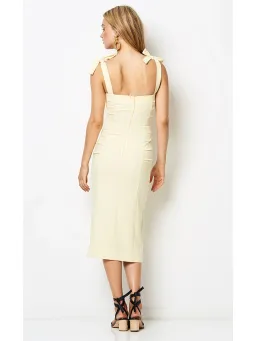 Bec & Bridge Bonita Tie Dress in Butter Size AU 6 for rent on The Volte - image 4