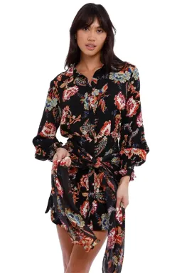 Elliatt Independence Dress in Black/Floral Size 6 for rent on The Volte - image 4