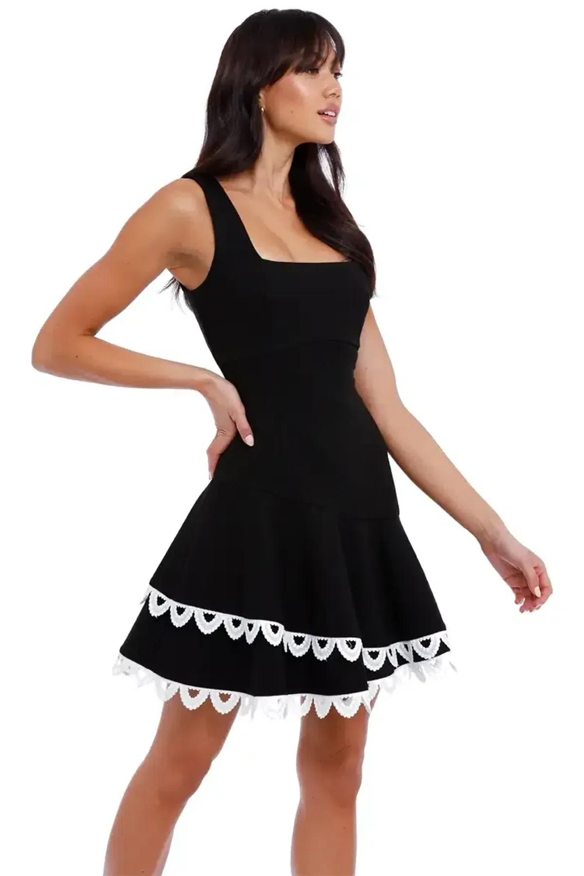 Elliatt Elevated Dress in Black Size 8 - Image 4