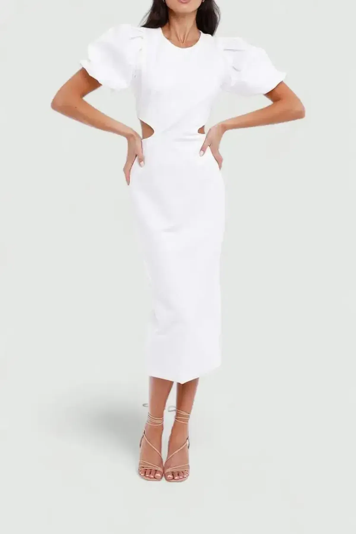 Elliatt Suffage Dress in White Size 8 - Image 2
