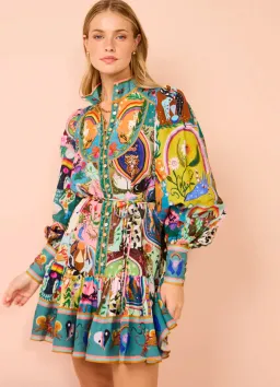 Alemais Evergreen Mini Dress Multi Size 12 for rent on The Volte - image 2