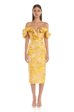 Eliya the Label Brielle Midi Dress Floral Size 10 for rent on The Volte - image 1
